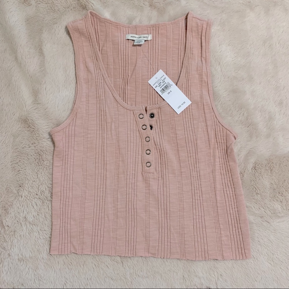 AE ribbed crop tank
